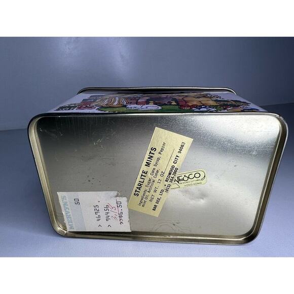 Vintage 1980 Lucy & Me Metal Teddy Bear Christmas Tin Enesco Lucy Rigg RARE - Picture 4 of 5